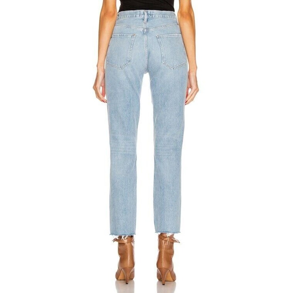 AGOLDE Remy High Rise Organic Straight Jean Fray Hems In Renewable NOWT - Picture 4 of 10